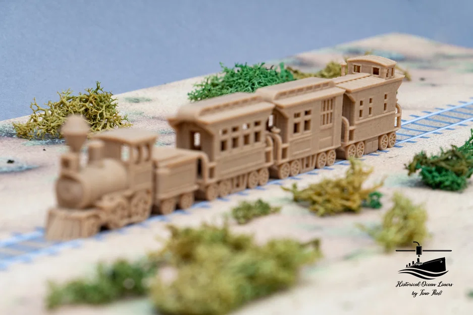 Mô hình đầu máy xe lửa miền Tây rút gọn - Print in place - Image 8