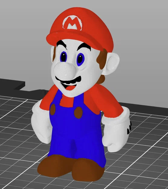 Mô hình Super Mario đa màu sắc tuyệt đẹp cho máy in 3D MMU3 - Image 2