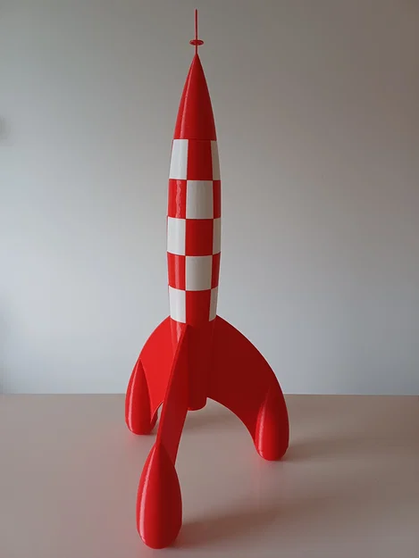 Tên lửa Mặt Trăng TinTin - Destination Moon | Chiều cao 49 cm - Image 1