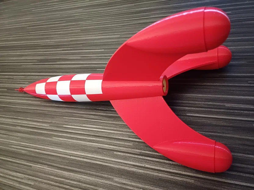 Tên lửa Mặt Trăng TinTin - Destination Moon | Chiều cao 49 cm - Image 3