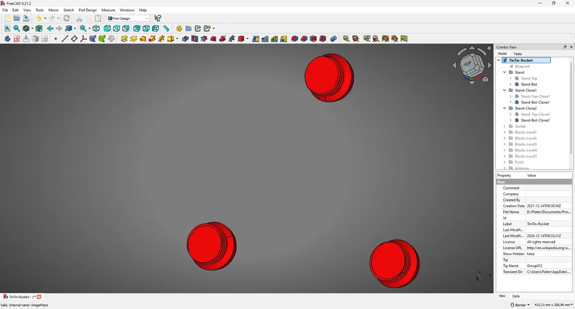 Tên lửa Mặt Trăng TinTin - Destination Moon | Chiều cao 49 cm - Image 7
