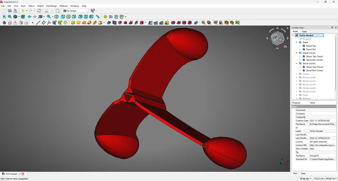 Tên lửa Mặt Trăng TinTin - Destination Moon | Chiều cao 49 cm - Image 8
