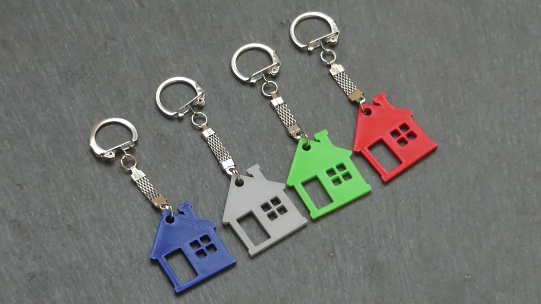 Móc khóa 2D – Ngôi nhà - Image 1