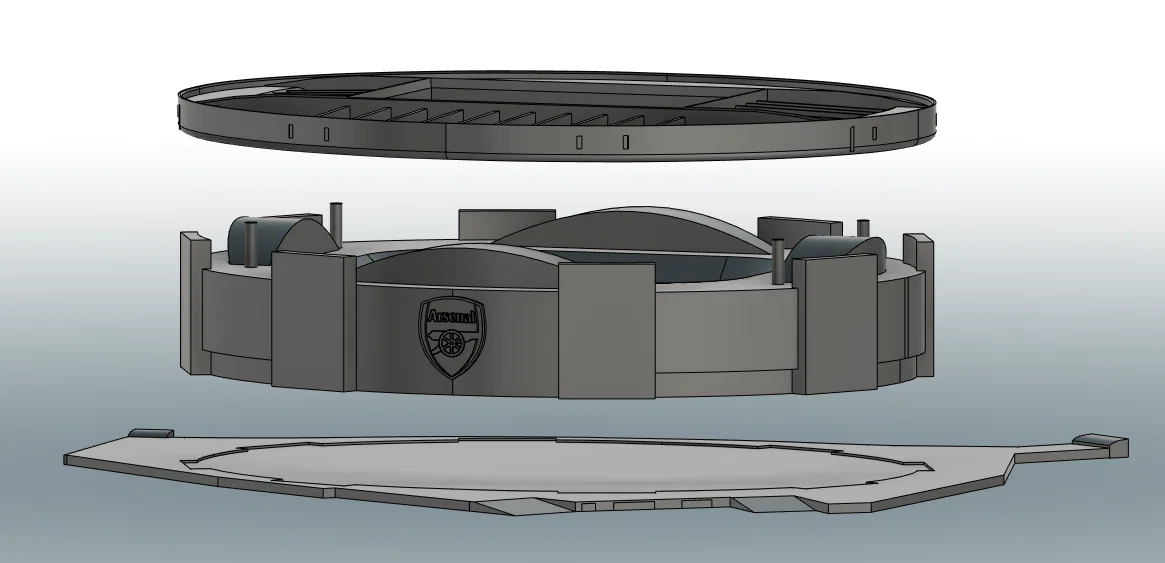 Mô hình Sân vận động Emirates - FC Arsenal - Image 9