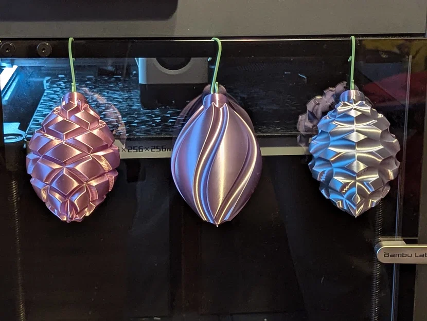 Bộ sưu tập quả cầu trang trí cây thông Noel in 3D tinh tế - Image 6