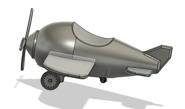 Máy bay đồ chơi - Mô hình in 3D lắp ráp đơn giản - Image 9