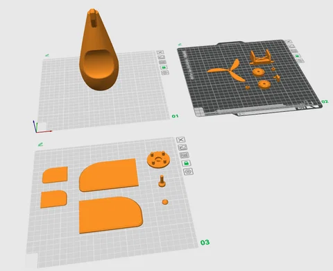 Máy bay đồ chơi - Mô hình in 3D lắp ráp đơn giản - Image 10