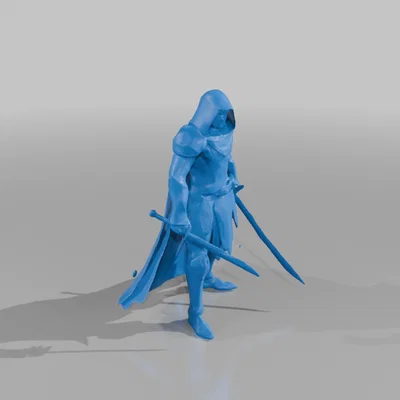 Mô hình sát thủ (Assassin) 3D tuyệt đẹp cho game nhập vai RPG