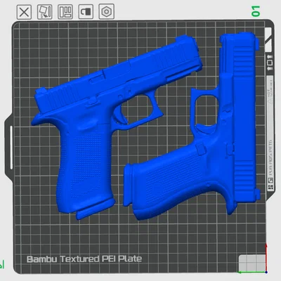 Mô hình súng Glock 3D treo tường trang trí cực chất