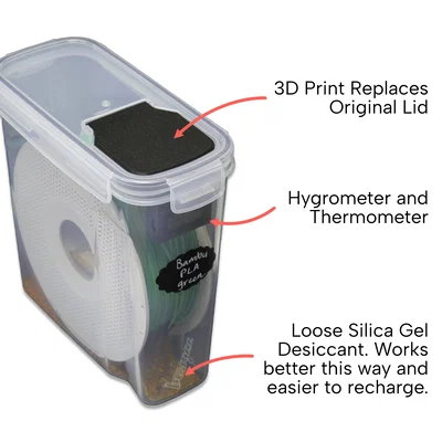 Hộp Đựng Filament Có Tích Hợp Đo Độ Ẩm