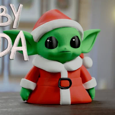 Baby Yoda Giáng sinh - Trang phục ông già Noel