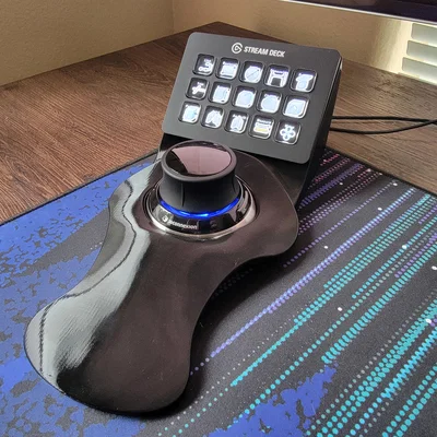 Miếng lót cổ tay cho 3DConnexion SpaceMouse Compact kèm giá đỡ Stream Deck