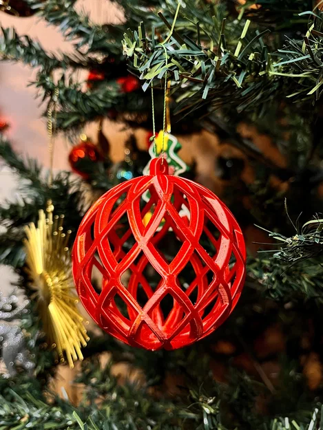 Quả cầu trang trí Giáng sinh - Họa tiết kim cương - Image 1