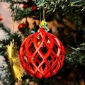 Quả cầu trang trí Giáng sinh - Họa tiết kim cương - Thumbnail 1