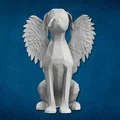 Mô hình chú chó có cánh thiên thần (Dog With Angel Wings) in 3D - Thumbnail 2