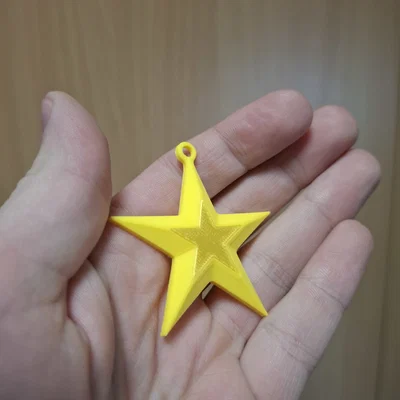 Mẫu in 3D ngôi sao trang trí Giáng sinh (Christmas star)