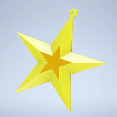Mẫu in 3D ngôi sao trang trí Giáng sinh (Christmas star)