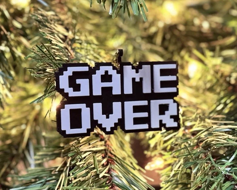8-Bit Game Over - Đồ trang trí Giáng sinh (Hot-Swap, Nhiều màu) - Image 1