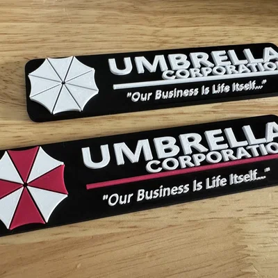 Nam châm tủ lạnh Logo Umbrella Corp (Resident Evil/Biohazard) - Bản in đa màu