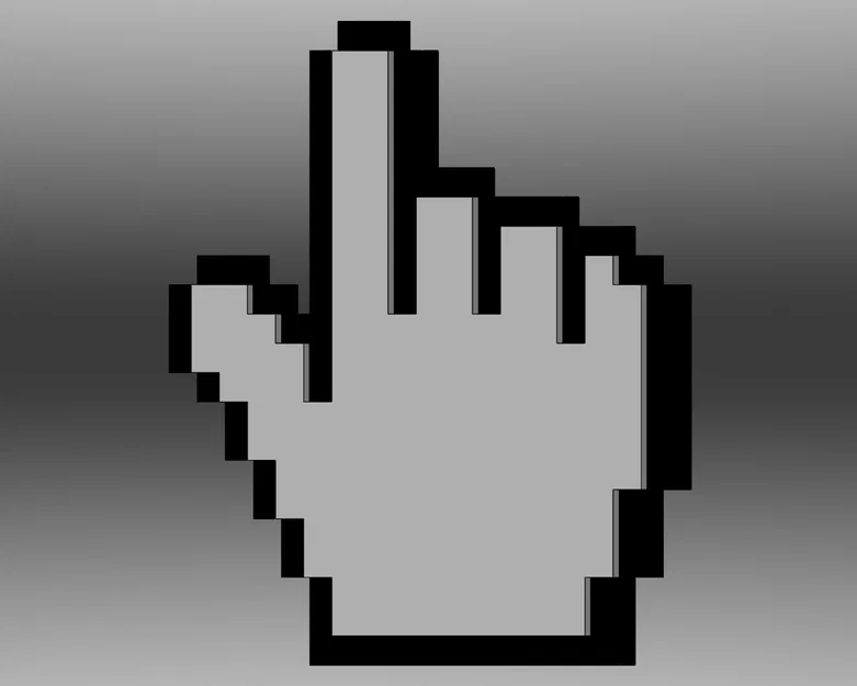 Nam châm tủ lạnh hình con trỏ chuột 8-Bit (In đa sắc, Thay nhựa nhanh) - Image 2