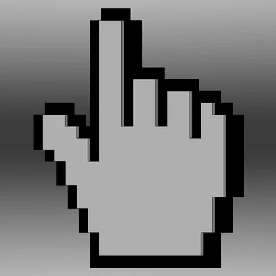 Nam châm tủ lạnh hình con trỏ chuột 8-Bit (In đa sắc, Thay nhựa nhanh)