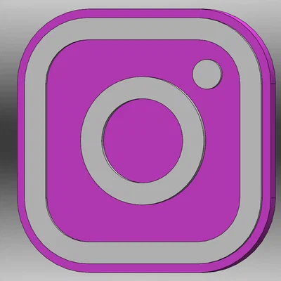 Nam châm tủ lạnh Logo Instagram (Đa màu, Dễ lắp ráp) | Trang trí bảng, tủ đồ, góc làm việc