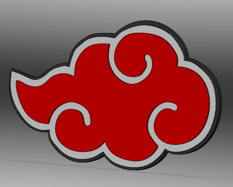 Nam Châm Tủ Lạnh Hình Đám Mây Akatsuki (Naruto) - Đa Màu, Dễ Dàng In 3D - Image 2