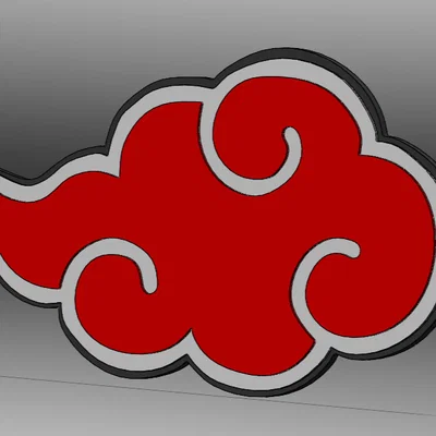 Nam Châm Tủ Lạnh Hình Đám Mây Akatsuki (Naruto) - Đa Màu, Dễ Dàng In 3D