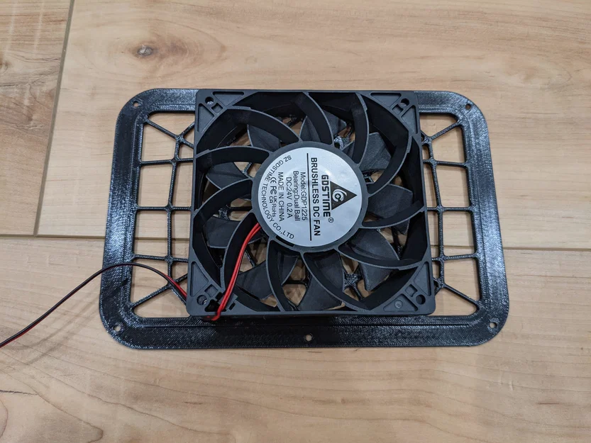 Ốp Lưng Qidi Plus4 Họa Tiết Mạng Nhện Cho Quạt 120mm - Image 3