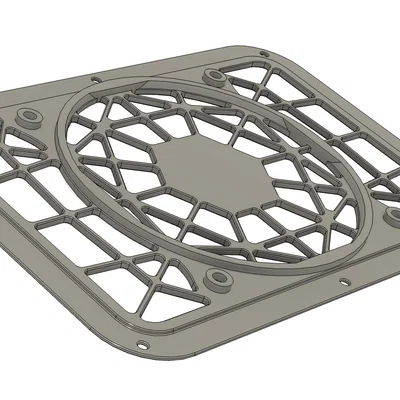 Nắp quạt 120mm kiểu mạng nhện giảm ồn cho Qidi Plus4