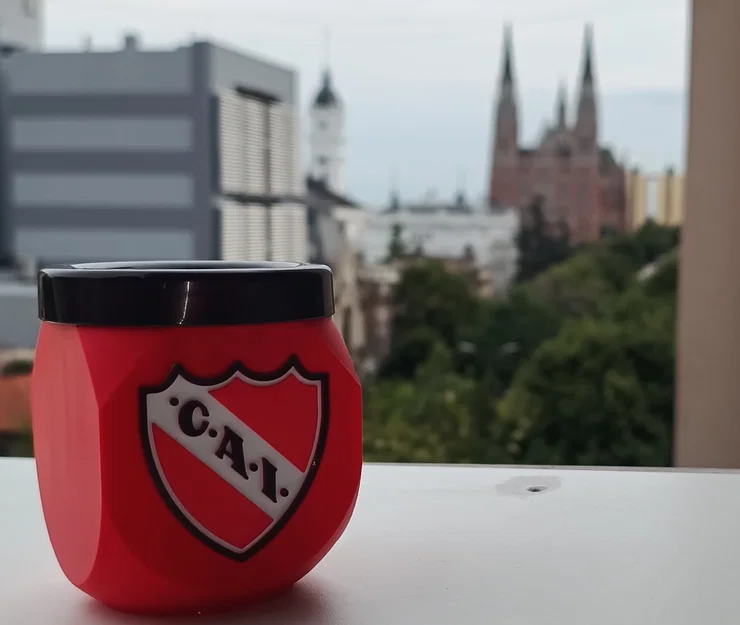 Mô hình cốc Mate Independiente Rey de Copas in 3D - Image 1