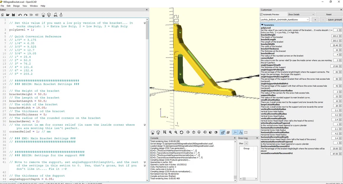 Ke góc 90 độ tùy chỉnh mọi kích thước - Parametric (Hệ Imperial & Metric) - Image 11