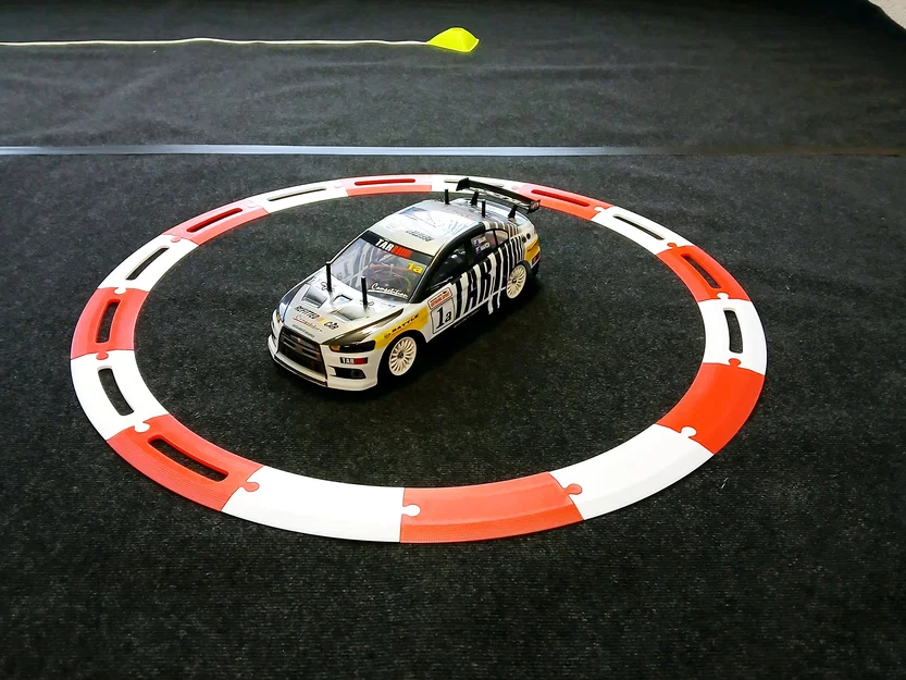 Bộ dải phân cách đường đua RC Drift 1:10 tự in 3D - Image 1