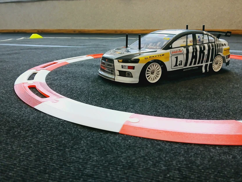 Bộ dải phân cách đường đua RC Drift 1:10 tự in 3D - Image 2
