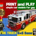 Khung xe cứu hỏa LEGO 6x6 - Mô hình in 3D sáng tạo cho mọi lứa tuổi - Thumbnail 1