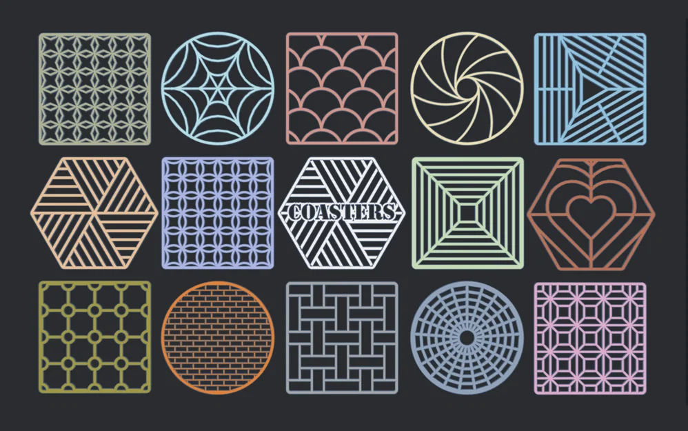 Customizable Coasters - Miếng lót ly tùy chỉnh - Image 1
