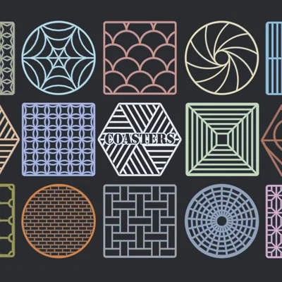 Customizable Coasters - Miếng lót ly tùy chỉnh