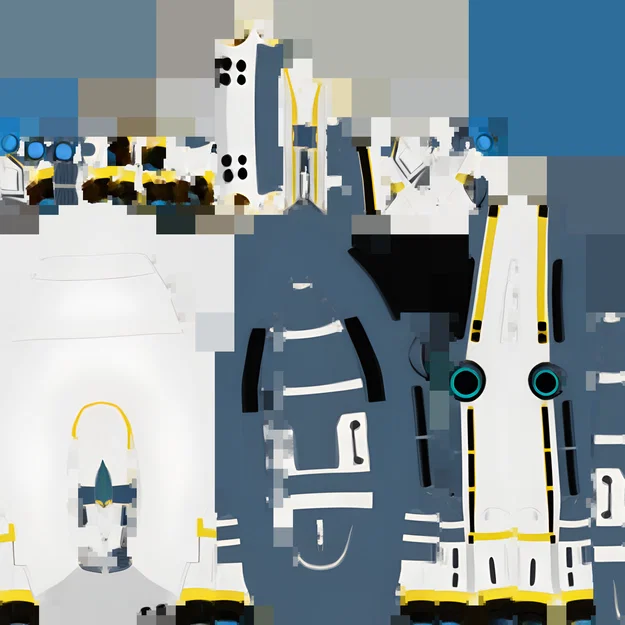 Mô hình tàu vũ trụ Aurora trong Subnautica (File in 3D) - Image 4