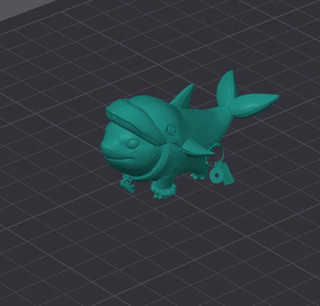 Mô hình 3D Jeff The Shark trong trang phục cá heo Marvel Rivals - Image 1