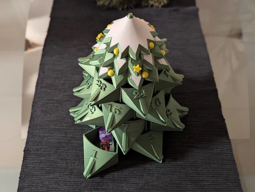 Lịch Mùa Vọng Hình Cây Thông Noel (Christmas Tree Advent Calendar) - Image 1