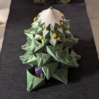 Lịch Mùa Vọng Hình Cây Thông Noel (Christmas Tree Advent Calendar)