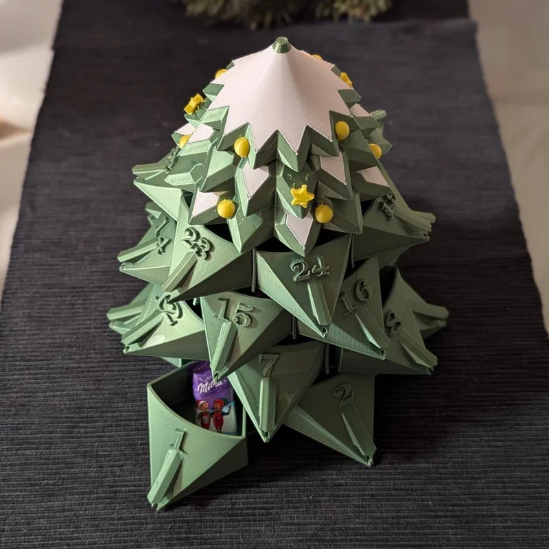 Lịch Mùa Vọng Hình Cây Thông Noel (Christmas Tree Advent Calendar)