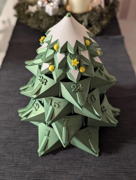 Lịch Mùa Vọng Hình Cây Thông Noel (Christmas Tree Advent Calendar) - Image 2