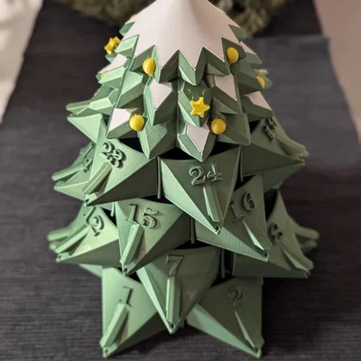 Lịch Mùa Vọng Hình Cây Thông Noel (Christmas Tree Advent Calendar)