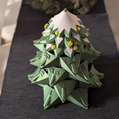 Lịch Mùa Vọng Hình Cây Thông Noel (Christmas Tree Advent Calendar)