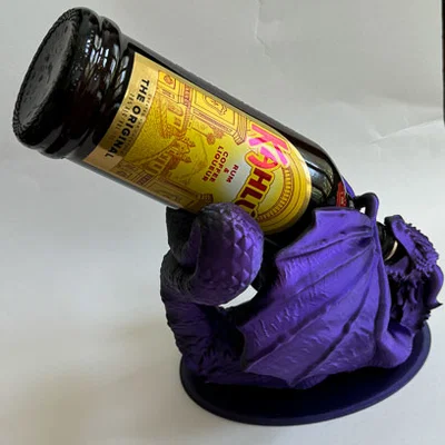Đế giữ chai rượu hình Rồng (Dragon Wine Bottle Holder)