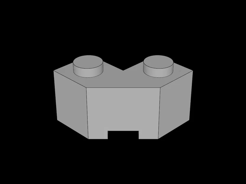 Mảnh ghép Lego Compatible 2x2 Facet - File in 3D chất lượng cao - Image 1