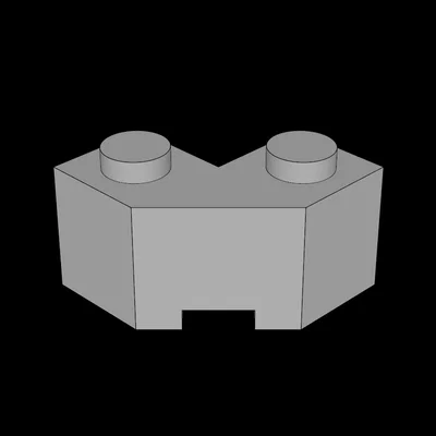 Mảnh ghép Lego Compatible 2x2 Facet - File in 3D chất lượng cao
