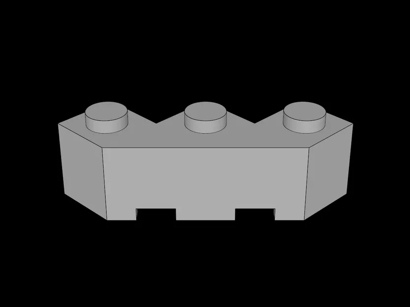 Gạch 3D tương thích hệ thống Lego (Brick 3x3 Facet) đầy sáng tạo - Image 1