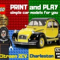 Mô hình xe Citroen 2CV Charleston in 3D tương thích với LEGO - Thumbnail 1